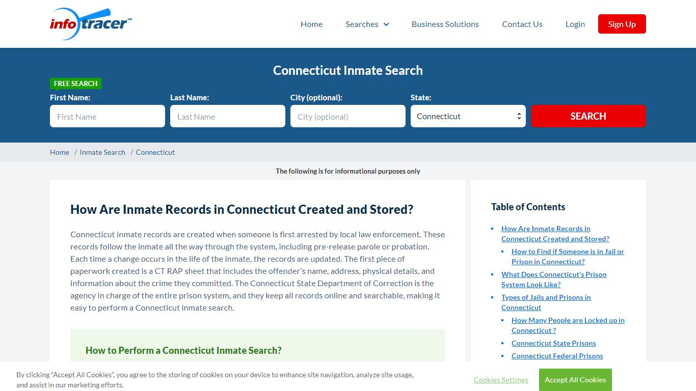 Connecticut (CT) Inmate Search And Prisoner Lookup ...